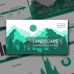 Free presentation landscape template