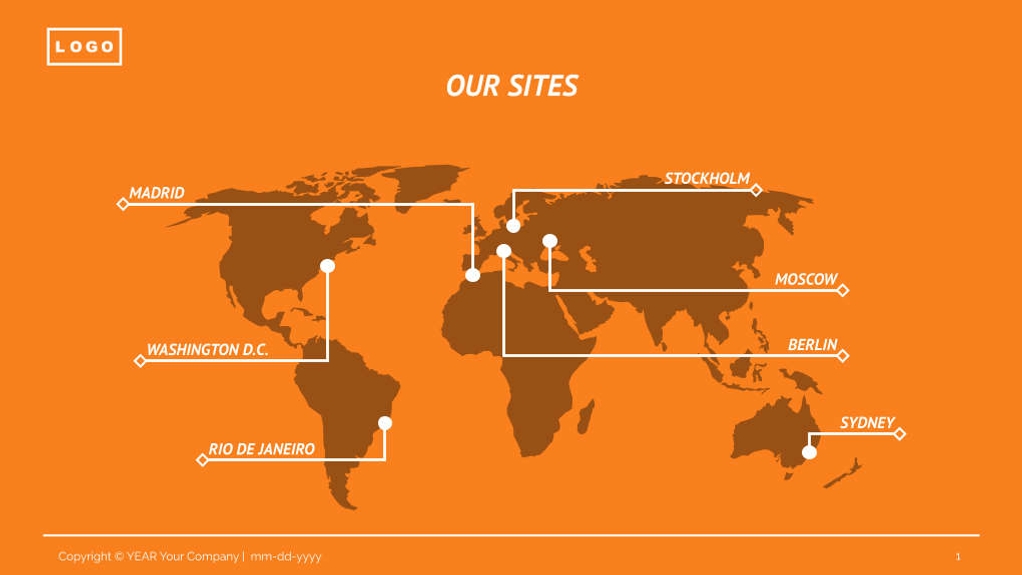 Free presentation  logistics template