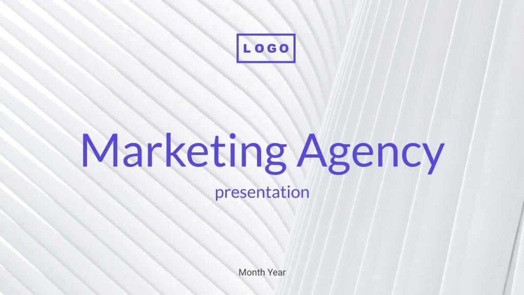 Free presentation  marketing agency template