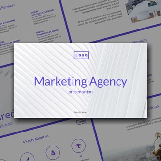 Free presentation  marketing agency template