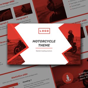 Free presentation motorcycle template