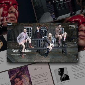 Free presentation new fashion template