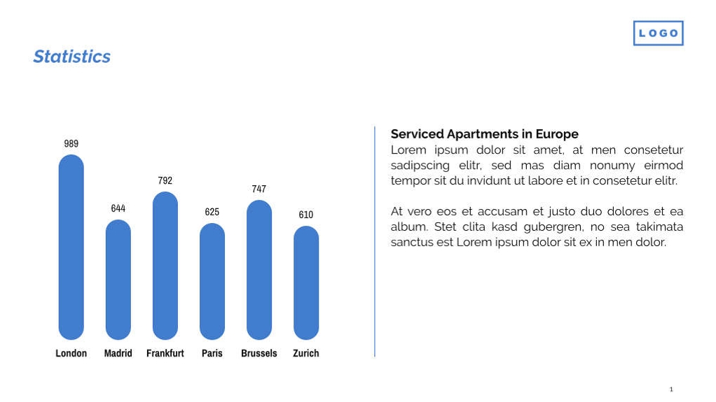 Free presentation  serviced apartments template