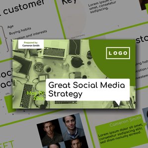 Free presentation social media strategy template