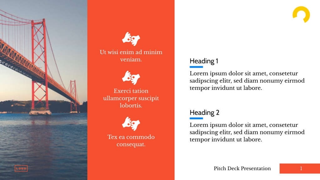 Free presentation  startup pitch deck template