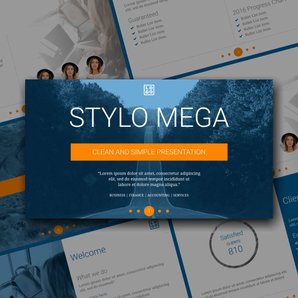Free presentation stylo template