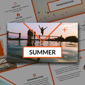 Free presentation summer template
