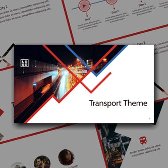 Free presentation  transport template