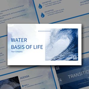 Free presentation  water template