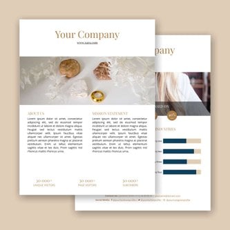 Free product sheet template