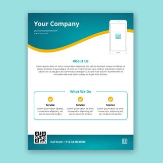 Free product sheet template