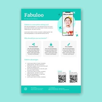 Free product sheet template