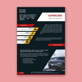 Free product sheet template