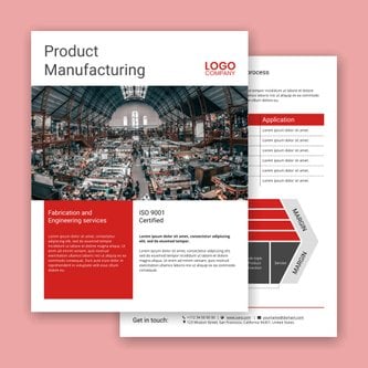 Free product sheet template