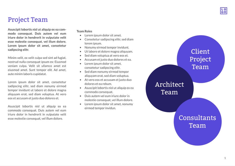 Free proposal  architecture template