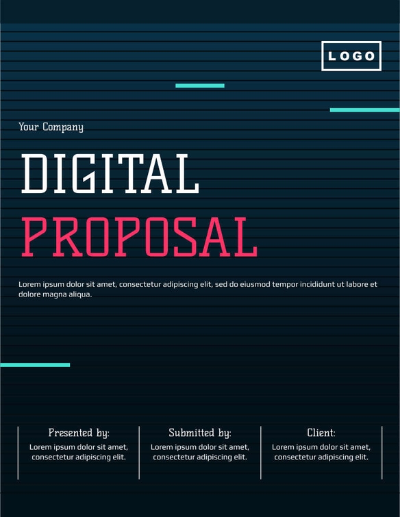 Free proposal  data analytics template