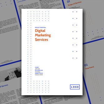 Free proposal  digital marketing template