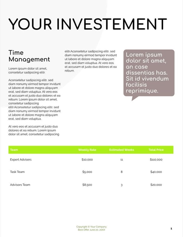 Free proposal  social media strategy template