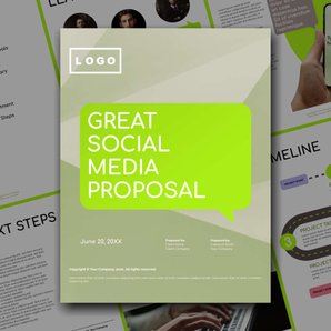 Free proposal  social media strategy template