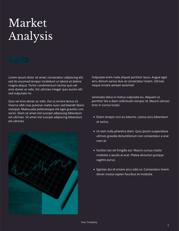 Free report – business analysis template