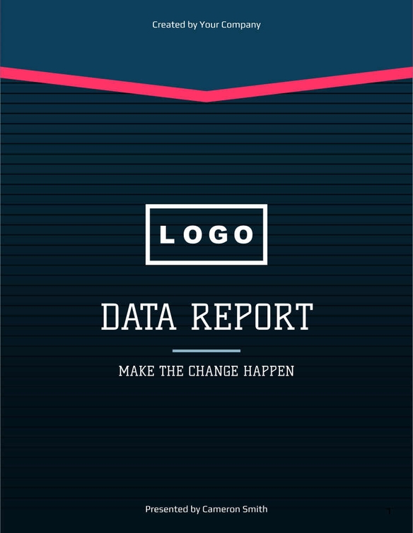 Free report – data analytics template