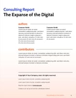 Free report – digital consulting template