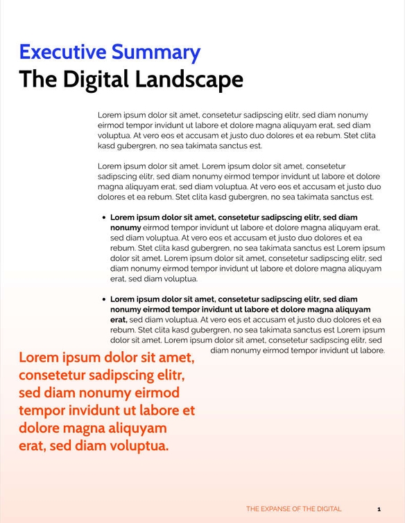 Free report – digital consulting template