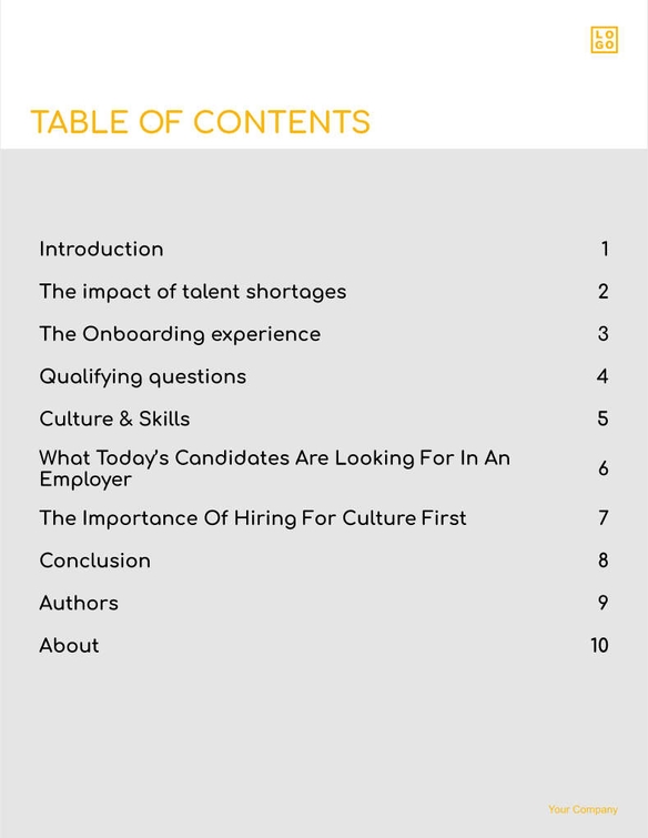 Free report – hr trends template