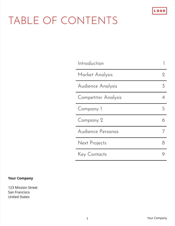 Free report – it expert template