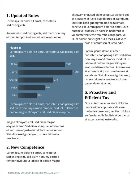 Free report – resource management template