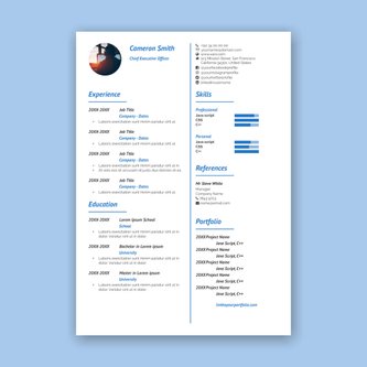 Free resume template