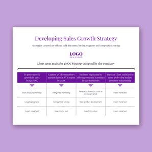 Free sales plan template