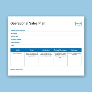 Free sales plan template