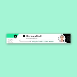 Free signature banner template