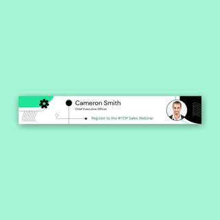 Professional emial signature banner templates from Xara Cloud