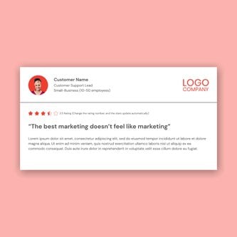 Free social proof template