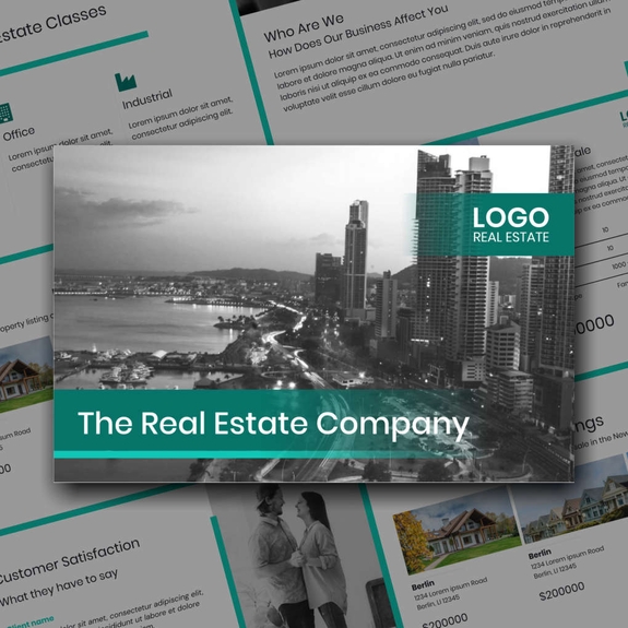 Free real estate – brochure – company template