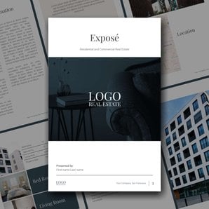 Free real estate – brochure – expose template