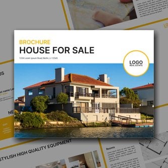 Free real estate – brochure – for lease template