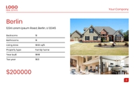 Free real estate – brochure – leading template