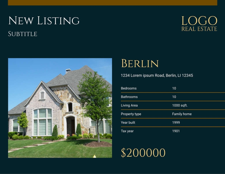 Free real estate – brochure – luxury template