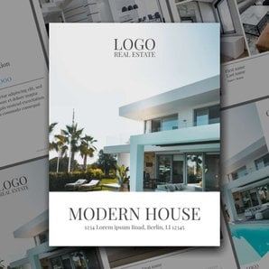 Free real estate – brochure – modern house template