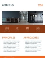 Free real estate – brochure – modern hours template