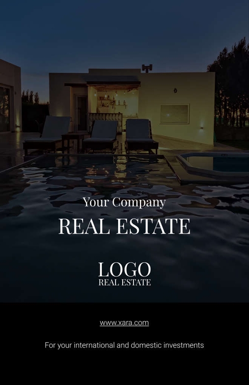 Free real estate – brochure – property sale template