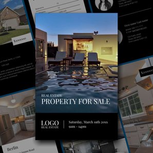 Free real estate – brochure – property sale template