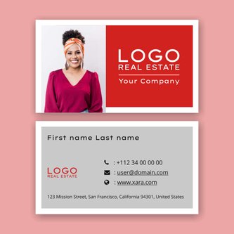 Free real estate – business card template