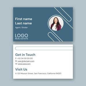 Free real estate – business card template
