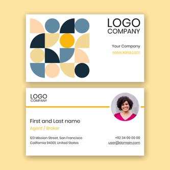 Free real estate – business card template