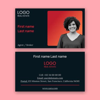 Free real estate – business card template