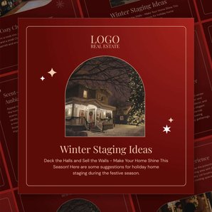 Free carousel  winter staging ideas template